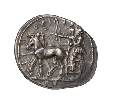 Ancient Greek Silver Coin from Selinus, 450 BC by Greek